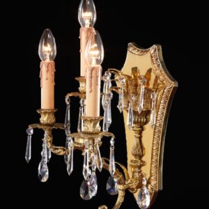 badari furniture luxury brass metal craft 1956 life crystal vase